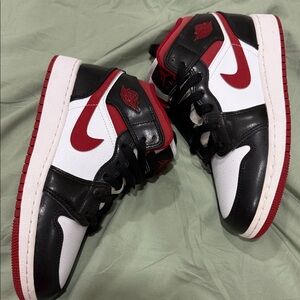 Nike Air Black, Red, and White Sneakers